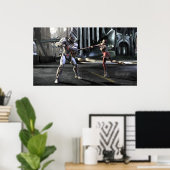 Screenshot: Cyborg vs Harley ポスター (ホームオフィス)