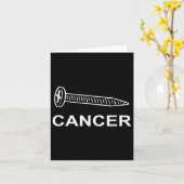 Screw Cancer Cancer Awareness Motivation カード (黄色い花)