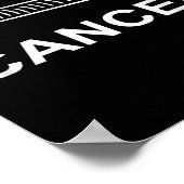 Screw Cancer Cancer Awareness Motivation  ポスター (角)