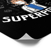 Screw Lab Safety I Want Superpowers Scienceギーク ポスター (角)