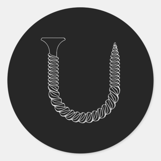 Screw Shaped U - Funny Tool Insul  ラウンドシール (正面)