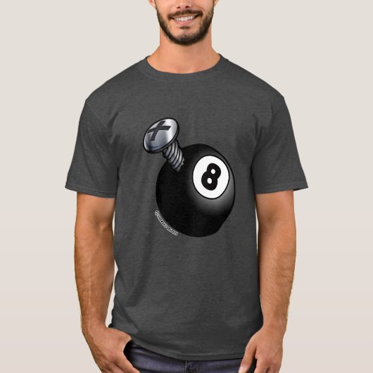 Screwball 8 Ball Screwball Graphics Tシャツ (正面)