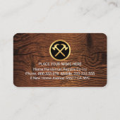 Screwed HANDYMAN Tools On Wood 名刺 (裏面)