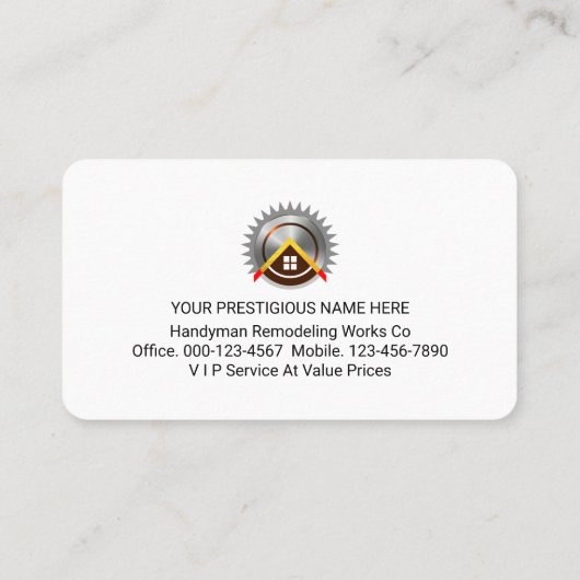 Screwed In Panel Handyman Name 名刺 (裏面)