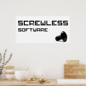 ScrewLessソフトウェアロゴ ポスター (キッチン)