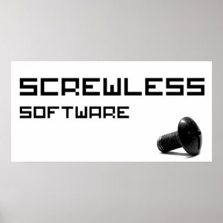 ScrewLessソフトウェアロゴ ポスター