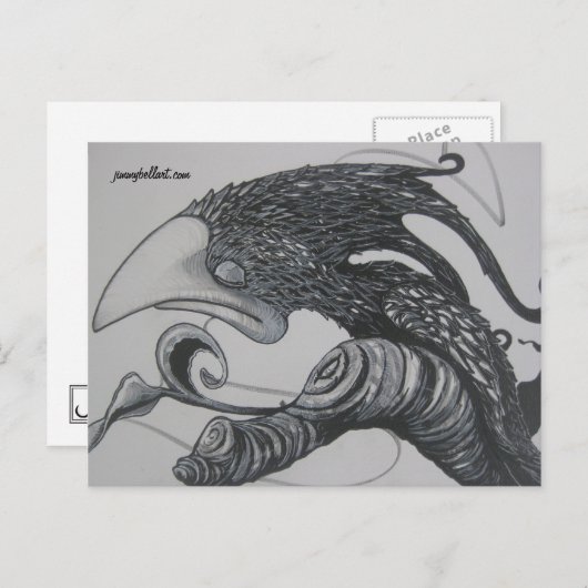 Scrib鳥 ポストカード (正面/裏面)