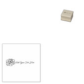 Scribbleバラスモールビジネスロゴ ラバースタンプ (押印)