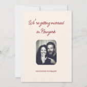 Scribble Funny Doodle Save the date Invitation 招待状 (裏面)