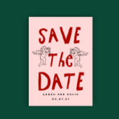 Scribble Funny Doodle Save the date Invitation 招待状