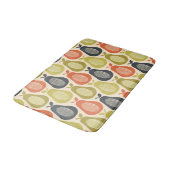 Scribble Pearカラー数々の、レトロモダンスタイル バスマット (アングル)