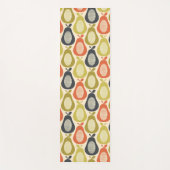 Scribble Pearカラー数々の、レトロモダンスタイル ヨガマット (正面)