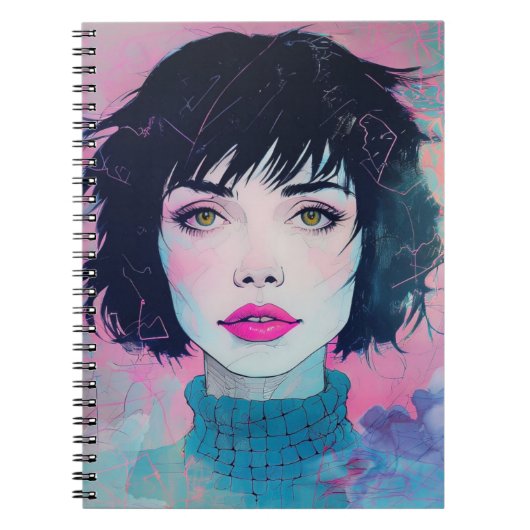 Scribble Portrait | Notebook Journal ノートブック (正面)