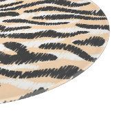 Scribble Zebra Leopard:ヴィンテージ カッティングボード (角)