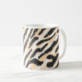 Scribble Zebra Leopard:ヴィンテージ コーヒーマグカップ (正面右)