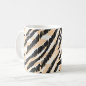 Scribble Zebra Leopard:ヴィンテージ コーヒーマグカップ (正面左)