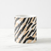 Scribble Zebra Leopard:ヴィンテージ コーヒーマグカップ (中央)