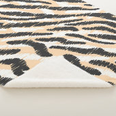 Scribble Zebra Leopard:ヴィンテージ シェルパブランケット (3/4)