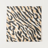 Scribble Zebra Leopard:ヴィンテージ タペストリー (正面(横))