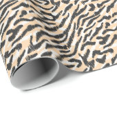 Scribble Zebra Leopard:ヴィンテージ ラッピングペーパー (ロールコーナー)