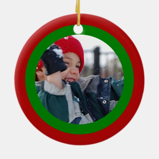 Scribbleprintのクリスマス セラミックオーナメント (裏面)