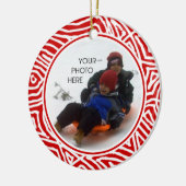 Scribbleprintのクリスマス セラミックオーナメント (左)