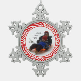 Scribblprintスノーフレーク スノーフレークピューターオーナメント