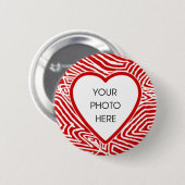 Scribblprintハート縁どボタンテンプレート 缶バッジ (正面&裏面)