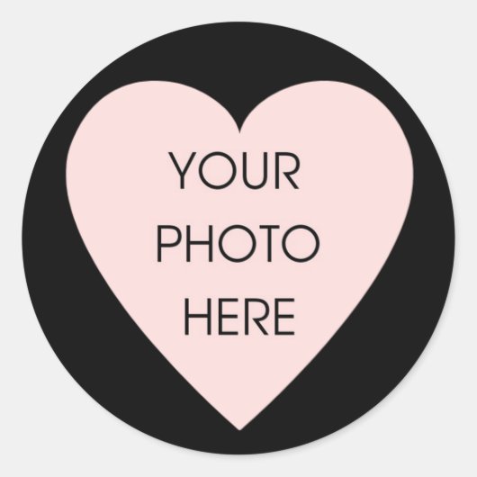 Scribblprintブラックハートステッ縁どク ラウンドシール (正面)