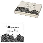 Scribblprint波パーソナライズされた ラバースタンプ (押印)