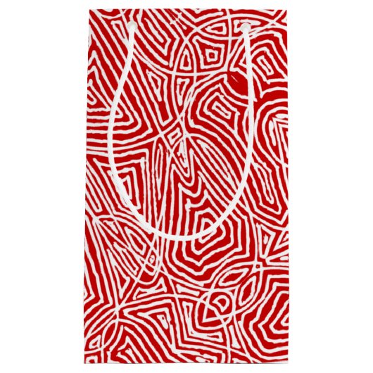 Scribblprint赤 スモールペーパーバッグ (正面)