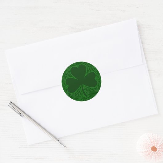 Scribblprint Shamrock ラウンドシール (封筒)