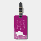 Scribblprint Waves ラゲッジタグ (正面縦)