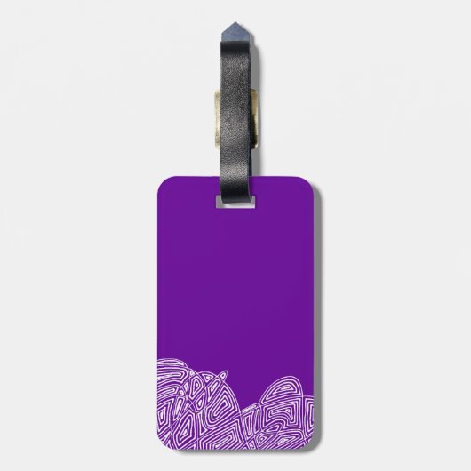 Scribblprint Waves ラゲッジタグ (裏面縦)