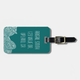 Scribblprint Waves ラゲッジタグ