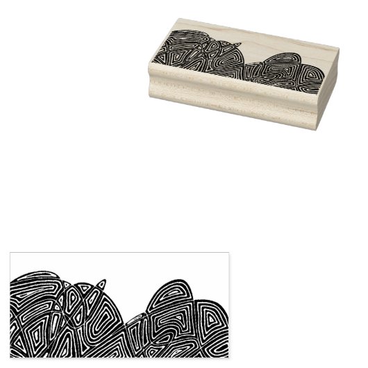 Scribblprint Waves ラバースタンプ (押印)