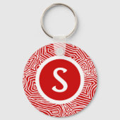 Scribblprintesイニシャル キーホルダー (正面)
