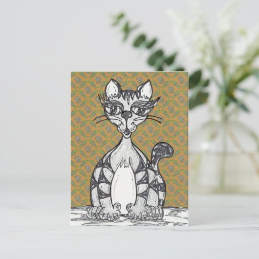 Scribby Cat 21 ポストカード (スタンド正面)