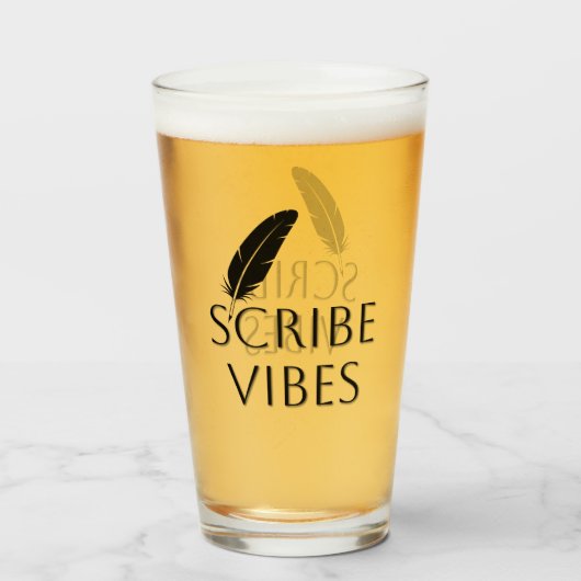 Scribe Vibes ライター ライター 詩人 タンブラーグラス (ドリンク正面)