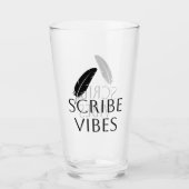 Scribe Vibes ライター ライター 詩人 タンブラーグラス (正面)