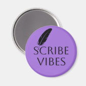 Scribe Vibes ライター 作家 詩人 作曲家 マグネット (正面/裏面)