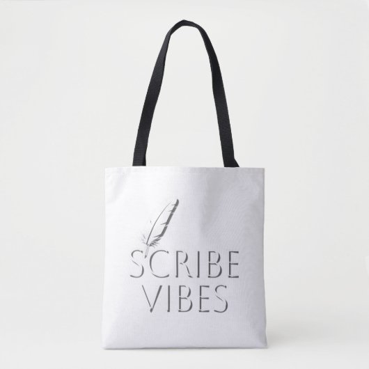 Scribe Vibes ライター 著者 詩人 トートバッグ (正面)