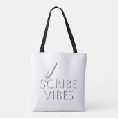 Scribe Vibes ライター 著者 詩人 トートバッグ (裏面)
