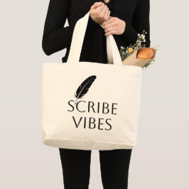 Scribe Vibes 著者 ライター 詩人 ラージトートバッグ