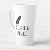 Scribe Vibes Author Writer Poet  カフェラテマグ (左アングル)