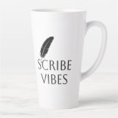 Scribe Vibes Author Writer Poet カフェラテマグ (右)