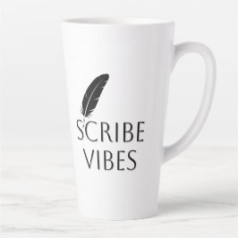 Scribe Vibes Author Writer Poet  カフェラテマグ