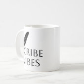 Scribe Vibes Author Writer Poet  コーヒーマグカップ (正面左)