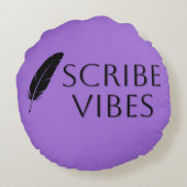 Scribe Vibes Author Writer Poet  ラウンドクッション (裏面)
