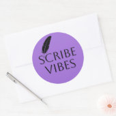 Scribe Vibes Author Writer Poet  ラウンドシール (封筒)